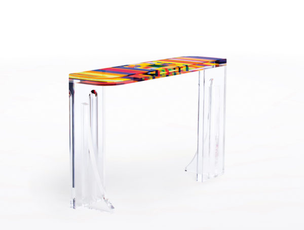 Console in plexiglass 'Stumble' Poliedrica