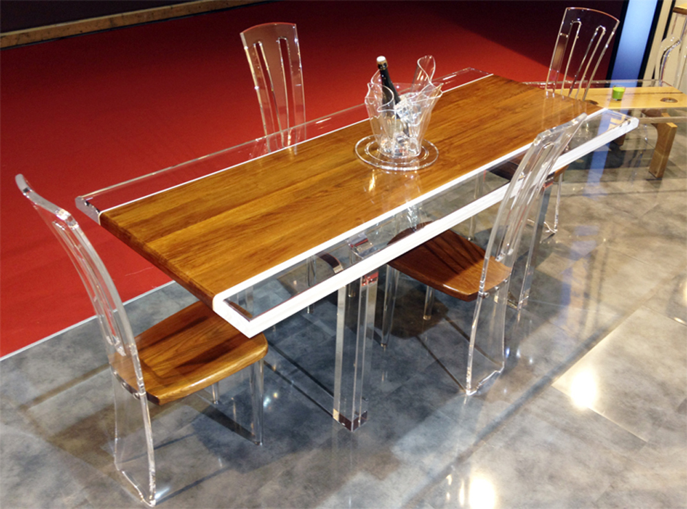 Trivet Kitchen Breakfast Bar Dining/Coffee Table Plastic Perspex Perspex 