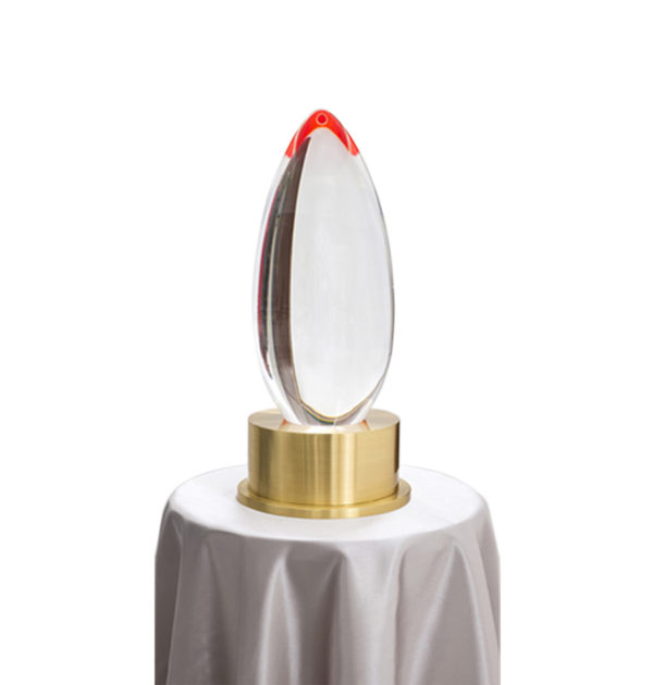 Lucite lamp by poliedrica
