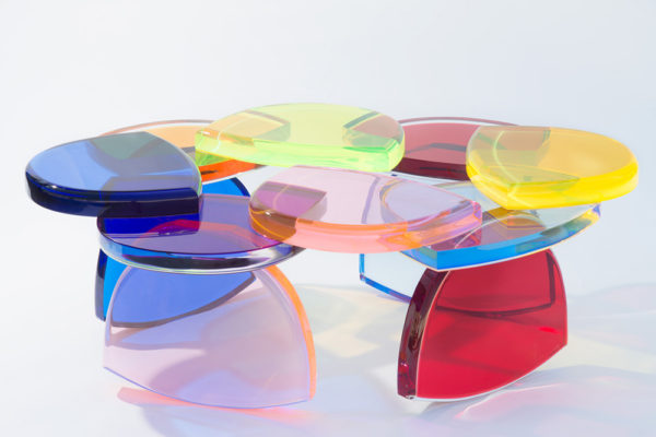 Plexiglass Coffee table BonBon by M. Pettinari